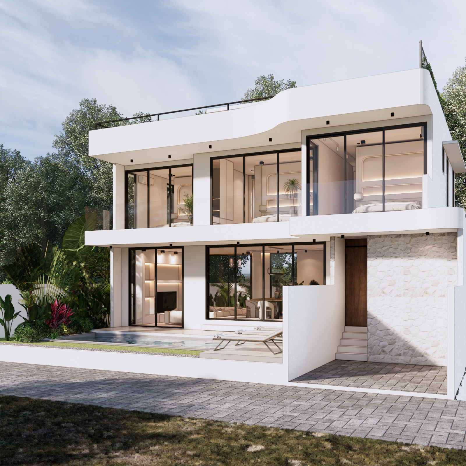 SEA VIEW 3 BEDROOM VILLA FOR SALE LEASEHOLD IN UNGASAN BE-1826 